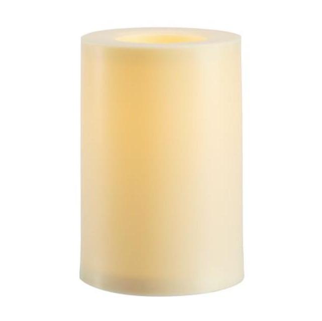 Flameless Outdoor Grand Pillar Candle - Ivory, 6 x 9"