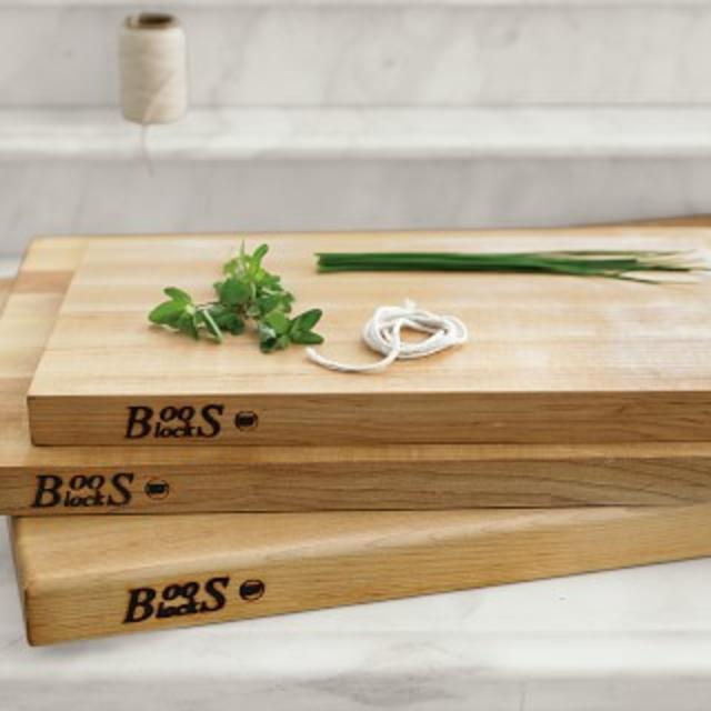 Boos Edge-Grain Rectangular Cutting Board, Cherry