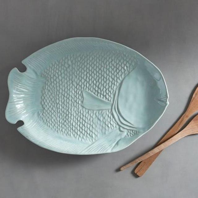 Malibu Figural Fish Serving Platter