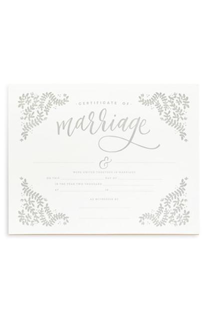 Marriage Certificate