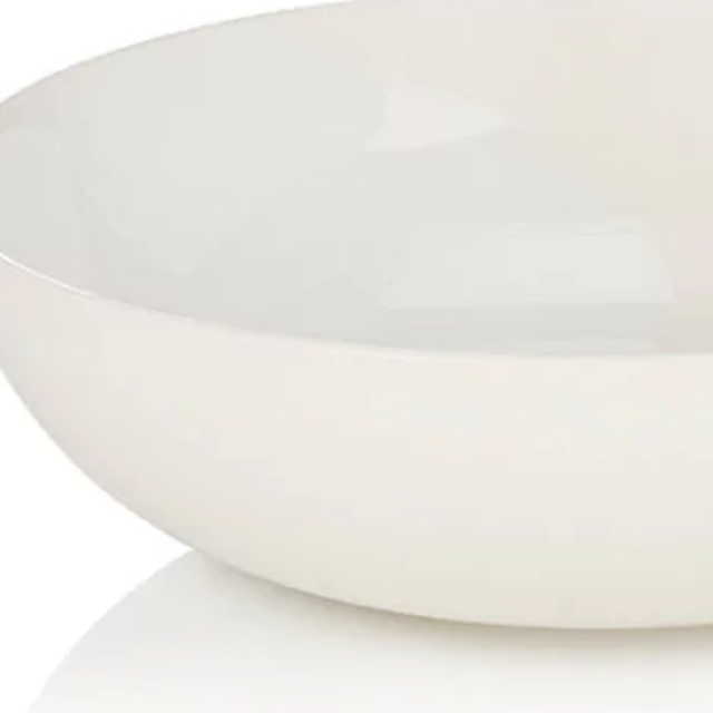 Jars White On White Centerpiece Bowl