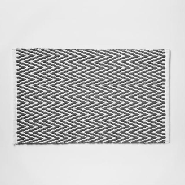 Zigzag Bath Mat - Slate