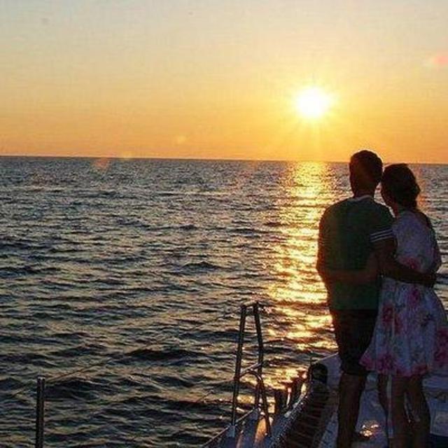 Sunset Sailing Catamaran Cruise in Santorini