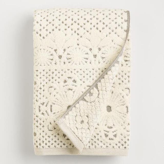 Lattice Sculpted Bath Towel