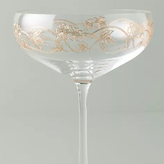 Anthropologie: Fiorella Coupe Glasses, Set of 4