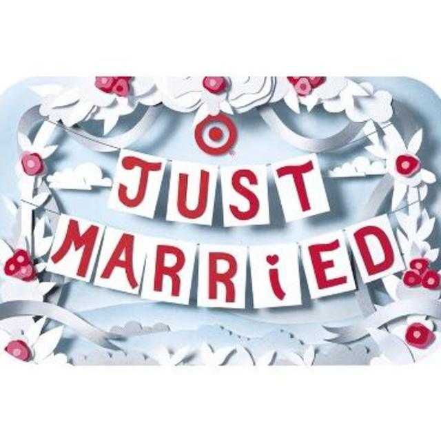 Target "Just Married" Gift Cards