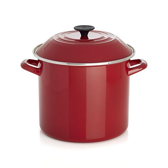 Le Creuset® 10 qt. Red Enamel Stock Pot with Lid