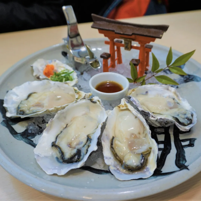 Oysters in Hiroshima, Japan