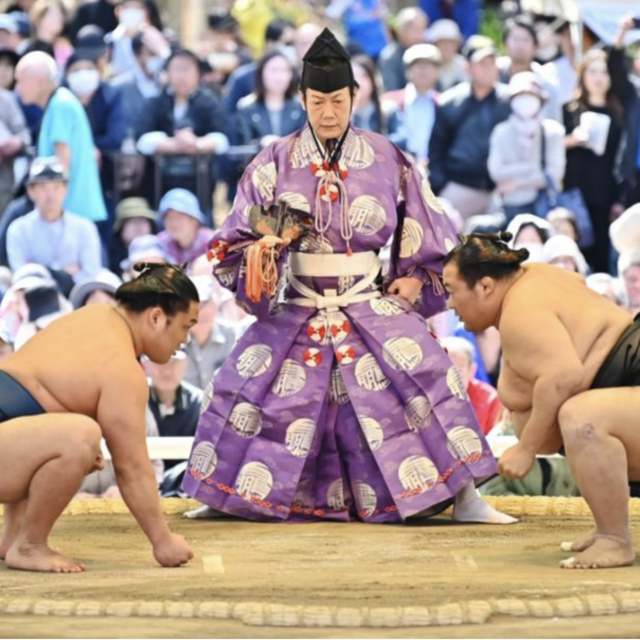Sumo Wrestling Tournament in Osaka, Japan