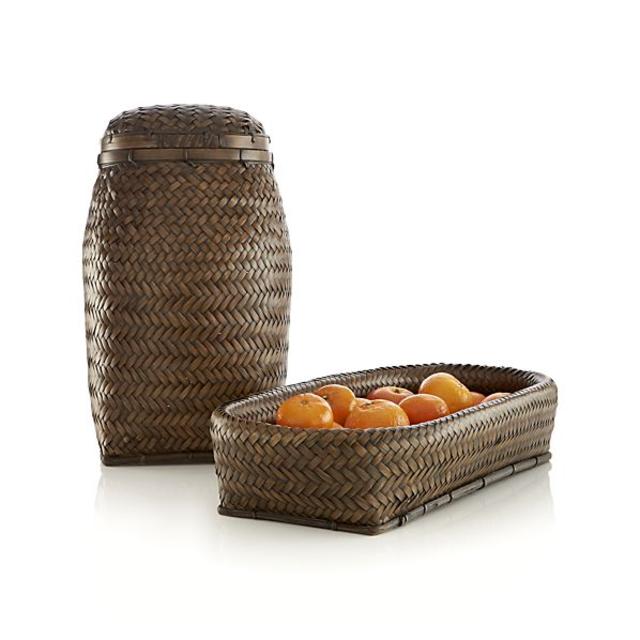Sawali Tray and Jar