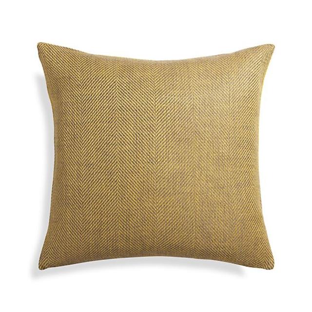 Herringbone Yellow 20" Pillow