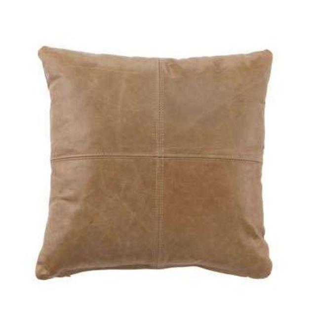Two Massoud Leather Pillows