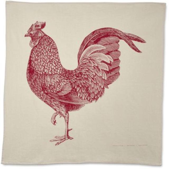 Rooster Flour Sack Kitchen Towel