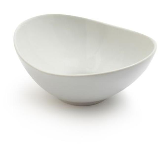 Blanc Oval Swoop Bowls - 9''