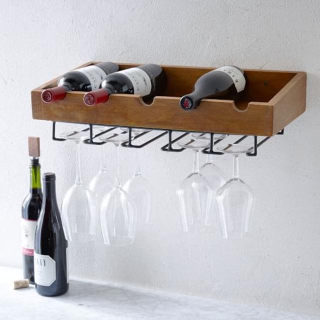 Rustic Wine Shelf