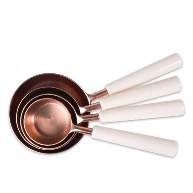 Copper Measuring Cups - Set of 4