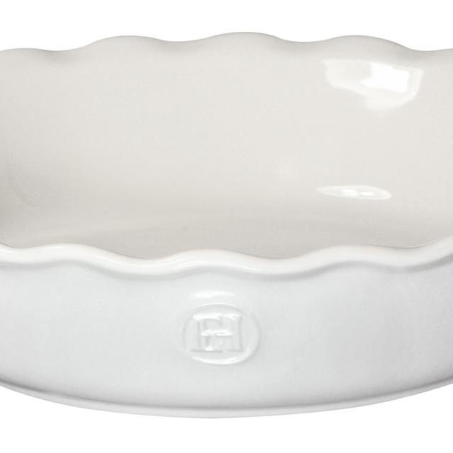Emile Henry HR Modern Classics Pie Dish, 9", White