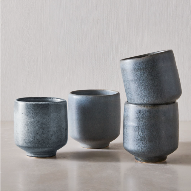 Kanto Stoneware Mug Sets - Arctic Blue