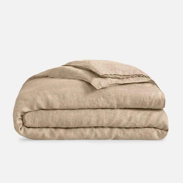 Linen Duvet Cover - Khaki Chambray - King