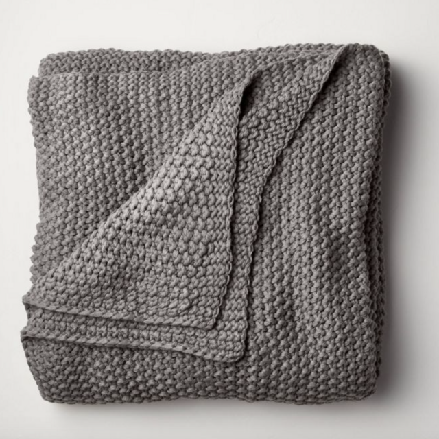 Chunky Knit Bed Blanket - Casaluna™ Full/Queen