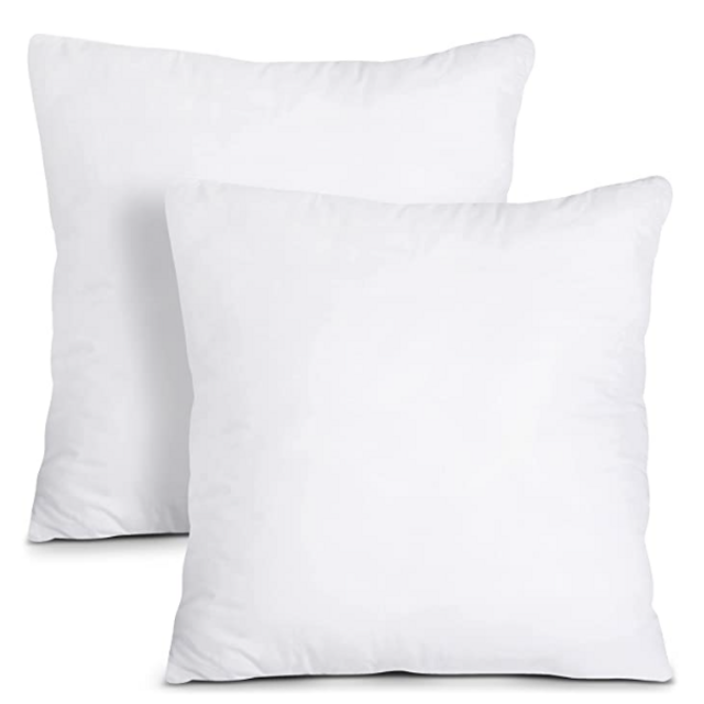 Throw Pillows Insert (Pack of 2, White)