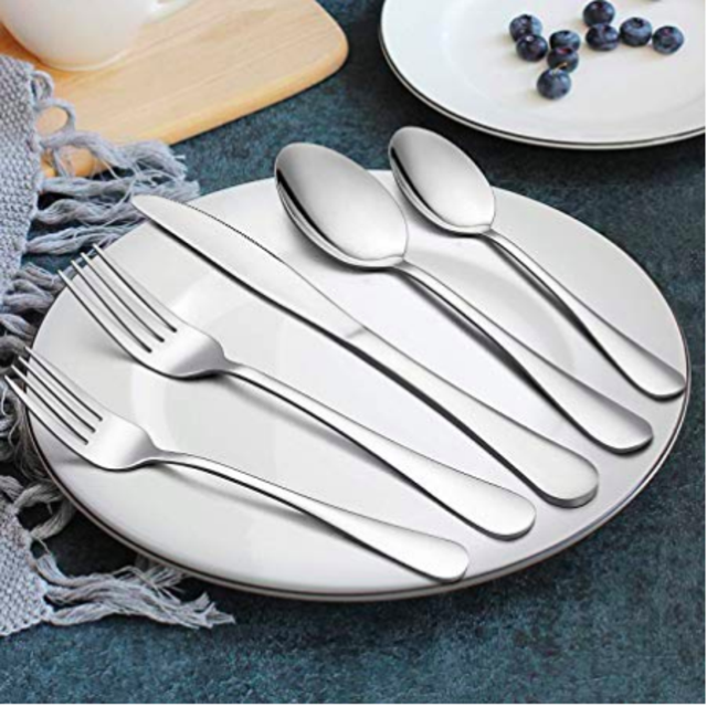 40-Piece Silverware Set for 8, Stainless Steel