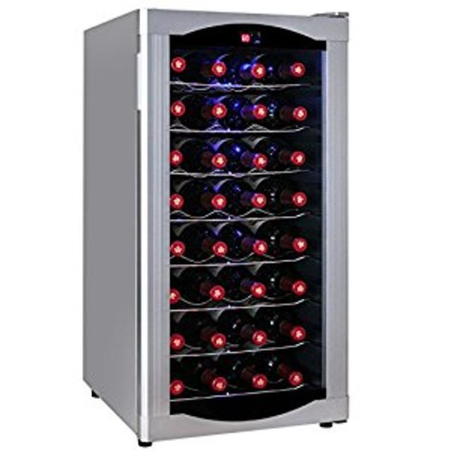 Firebird New Thermoelectric Quiet Operation Wine Cooler Cellar Chiller Refrigerator (32 Bottles)