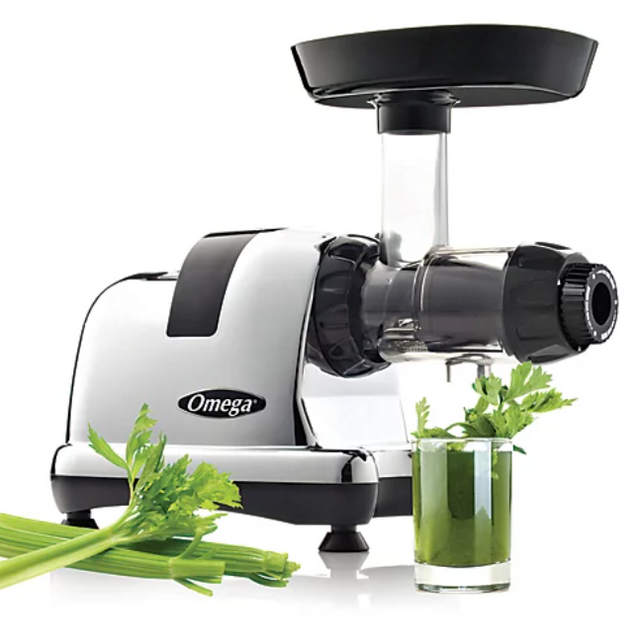 Omega® J8006HDC Juicer in Chrome