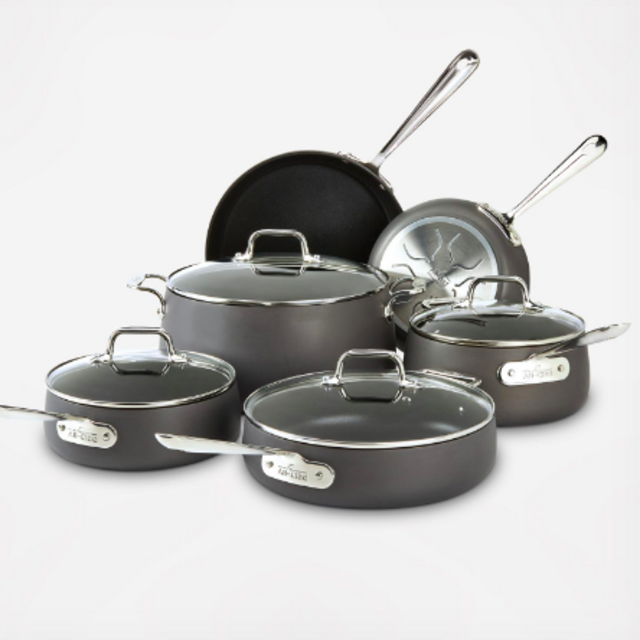 All-Clad HA1 Hard Anodized 10-Piece Essential Cookware Set