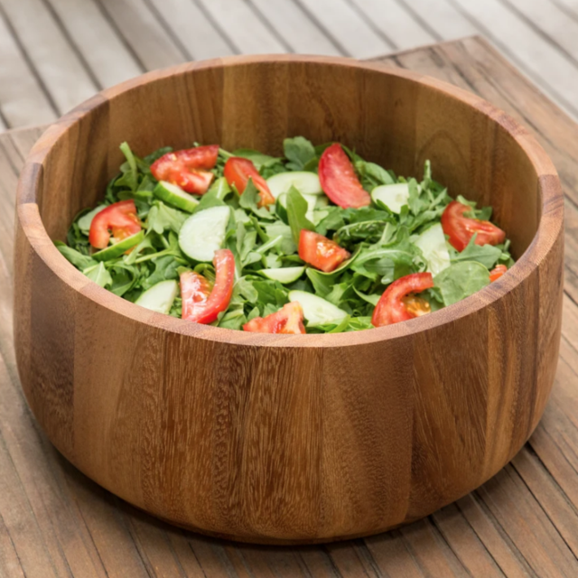 Ironwood Gourmet 28679 Tulip Salad Bowl, Acacia Wood