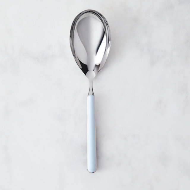 Italian Serveware, Large Serving Spoon (Color: Sky Blue)