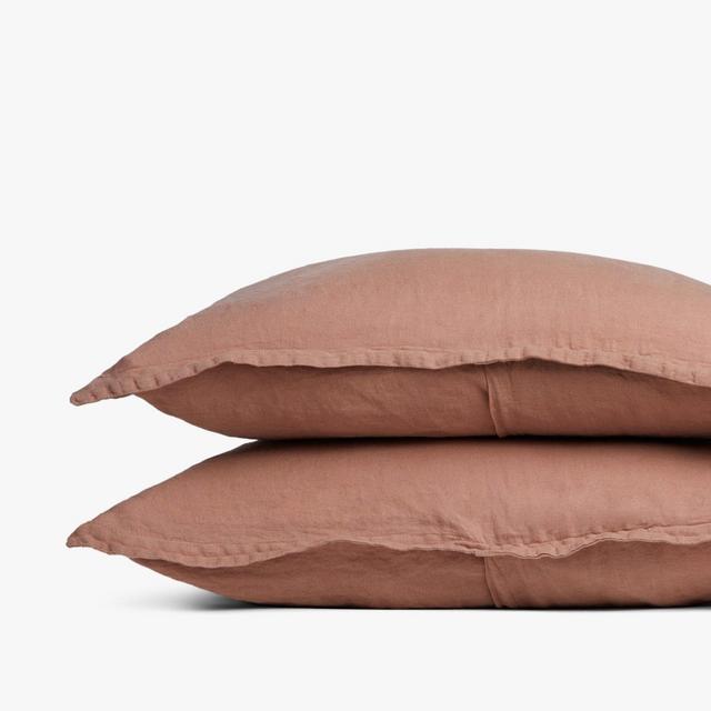 Linen Sham Set (Standard, Clay)