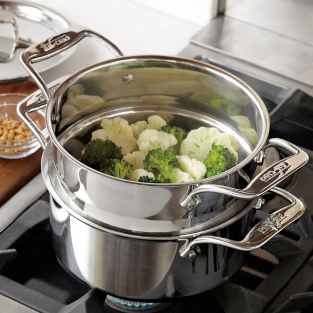 All-Clad d5 Stainless-Steel 3-Qt Steamer Set
