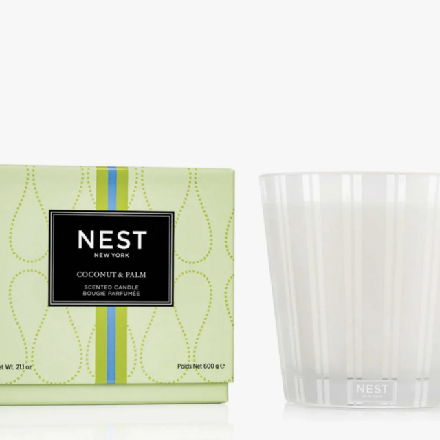 Nest 3-Wick Candle, Coconut Palm