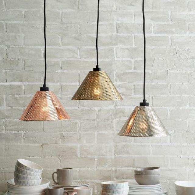 Perforated Metal Industrial Pendant Shades