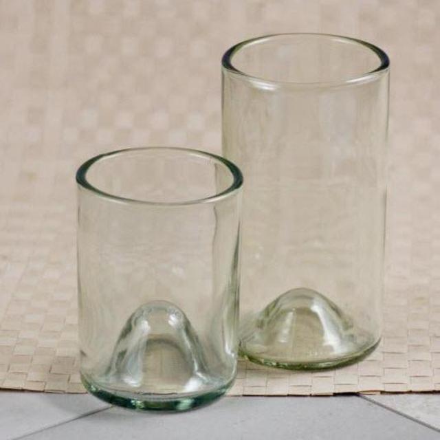 Wine Punts Recycled Glassware 16 oz Clear - Set of 4