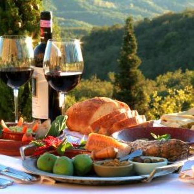 Dinner in Tuscany