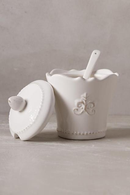 Fleur De Lys Sugar Pot