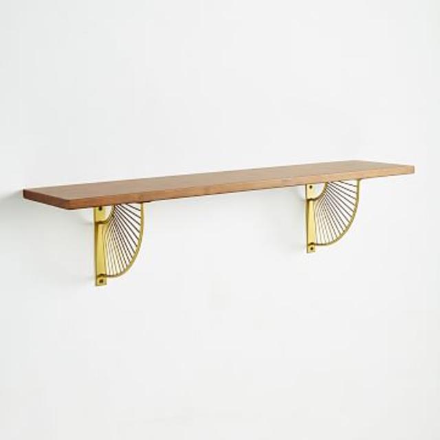 Mid Century Shelving Star Burst + 2 Ft Shelf