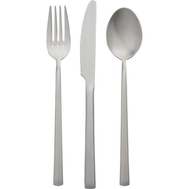 12-piece brushed silver flatware set