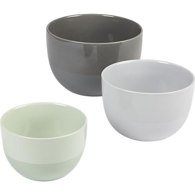 3-piece stoneware mixing bowl set