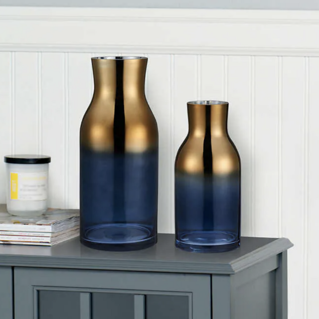 Mikasa Ombre Glass Vases, 2-piece
