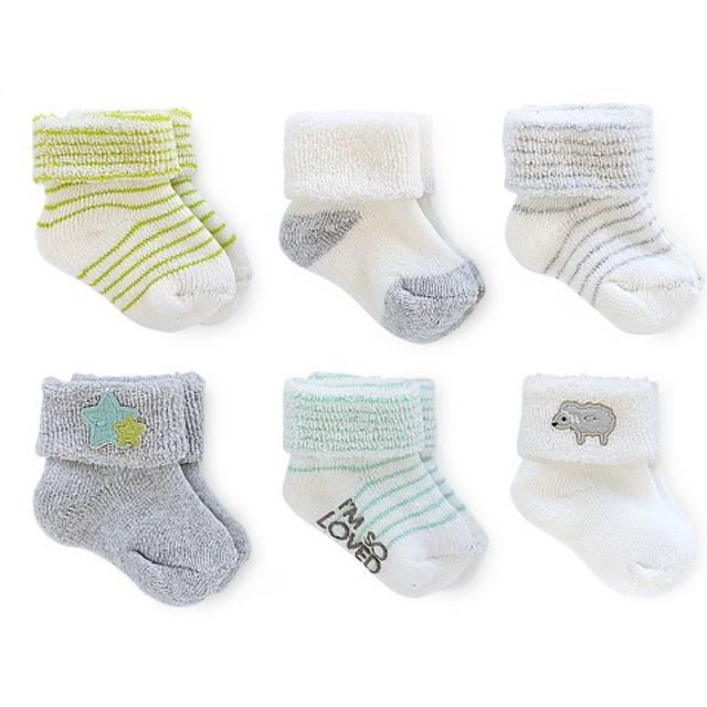 Carter's® Newborn 6-Pack Stripe Ankle Sock