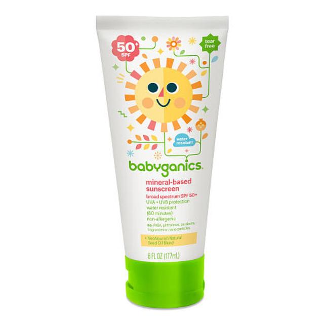 Babyganics Mineral-Based Baby Sunscreen Lotion- SPF 50- 6 Ounce Tube