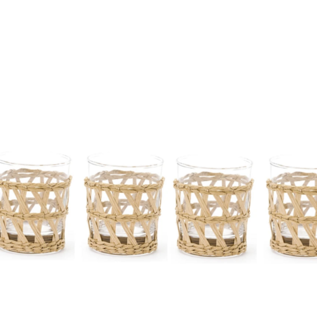Island Wrapped Tumbler, Set of 4 (Natural)