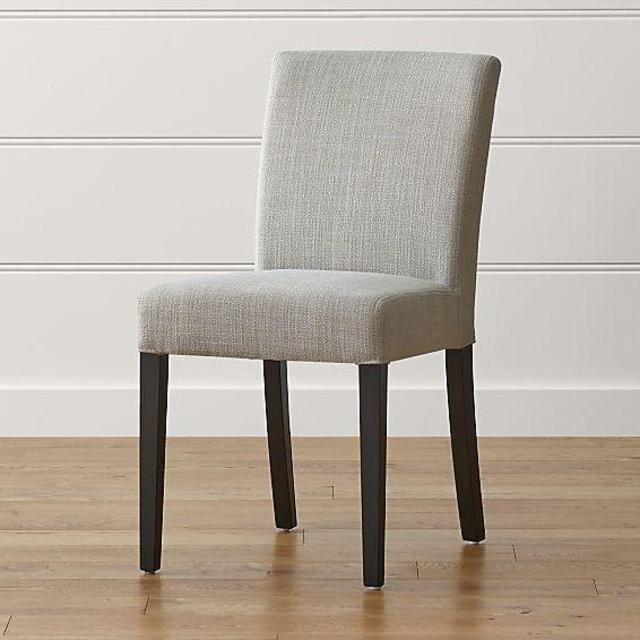 Lowe Pewter Upholstered Dining Chairs (Two)
