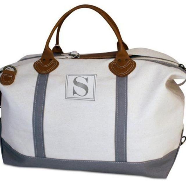 Monogram Weekender Bag, Gray (HER)