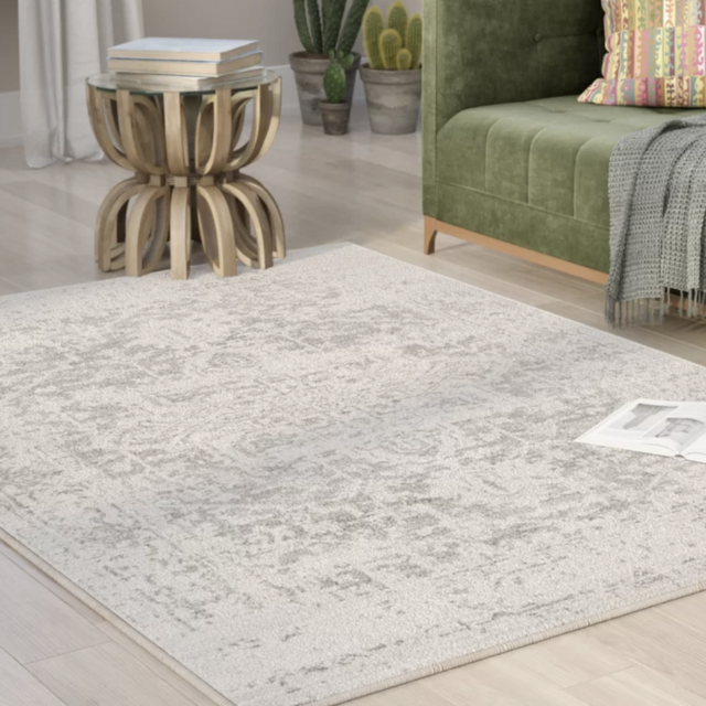 Hillsby Oriental Charcoal/Light Gray/Beige Area Rug