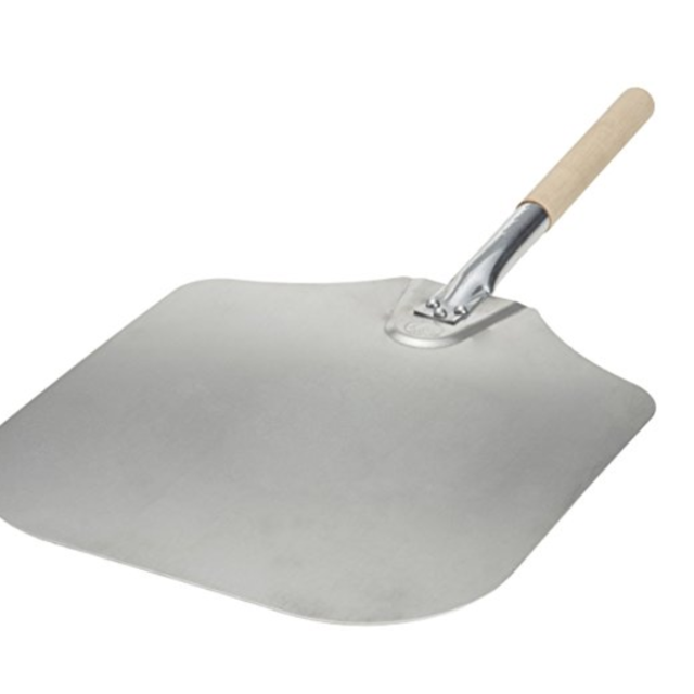 Kitchen Supply 14-Inch x 16-Inch Aluminum Pizza Peel with Wood Handle