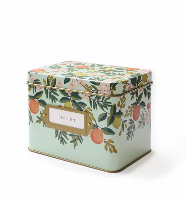 Citrus Floral- Recipe Box